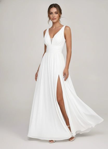 Lauriane Maxi Dresses — White | SKU: RB-361f43-white-2,RB-361f43-white-4,RB-361f43-white-6,RB-361f43-white-8,RB-361f43-white-10,RB-361f43-white-12,RB-361f43-white-14,RB-361f43-white-16,RB-361f43-white-16W,RB-361f43-white-18W,RB-361f43-white-20W,RB-361f43-white-22W