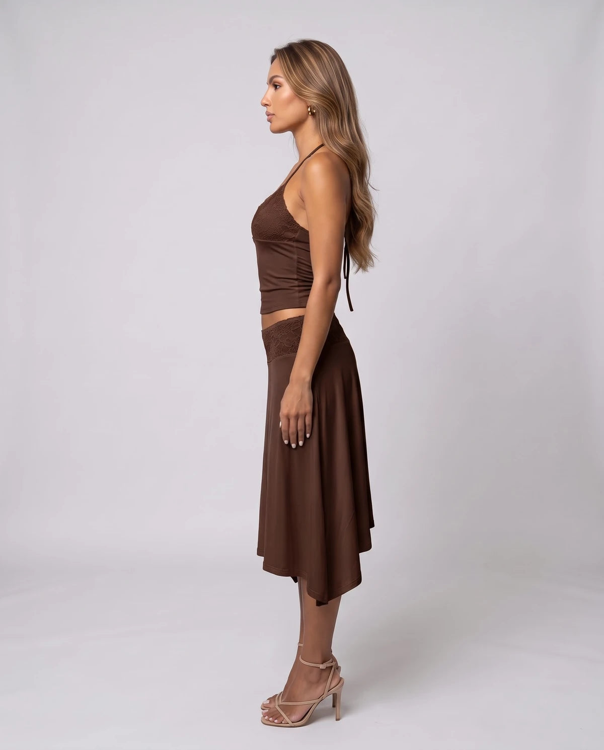 Lavandine Sets — Brown | SKU: RB-f9257d-brown-XS,RB-f9257d-brown-S,RB-f9257d-brown-M,RB-f9257d-brown-L
