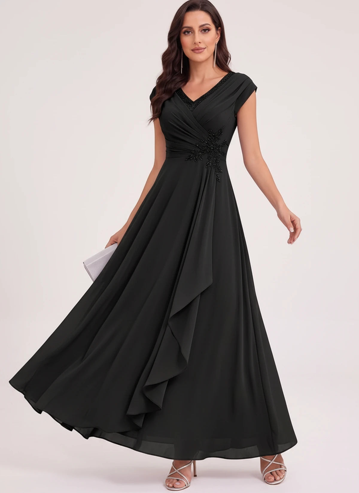 Lazuli Maxi Dresses — Black | SKU: RB-d18808-black-2,RB-d18808-black-4,RB-d18808-black-6,RB-d18808-black-8,RB-d18808-black-10,RB-d18808-black-12,RB-d18808-black-14,RB-d18808-black-16,RB-d18808-black-16W,RB-d18808-black-18W,RB-d18808-black-20W,RB-d18808-black-22W
