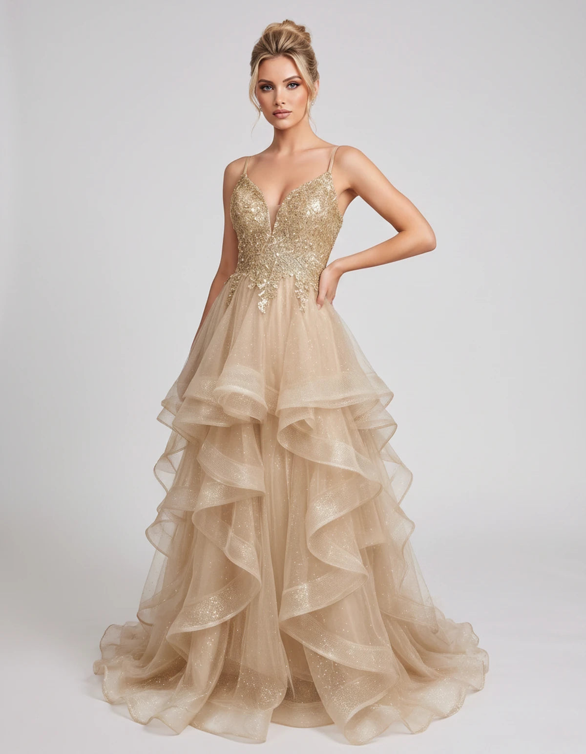 Leandra Maxi Dresses — Champagne | SKU: RB-ce0ca7-champa2e-2,RB-ce0ca7-champa2e-4,RB-ce0ca7-champa2e-6,RB-ce0ca7-champa2e-8,RB-ce0ca7-champa2e-10,RB-ce0ca7-champa2e-12,RB-ce0ca7-champa2e-14,RB-ce0ca7-champa2e-14W,RB-ce0ca7-champa2e-16,RB-ce0ca7-champa2e-16W,RB-ce0ca7-champa2e-18W,RB-ce0ca7-champa2e-20W