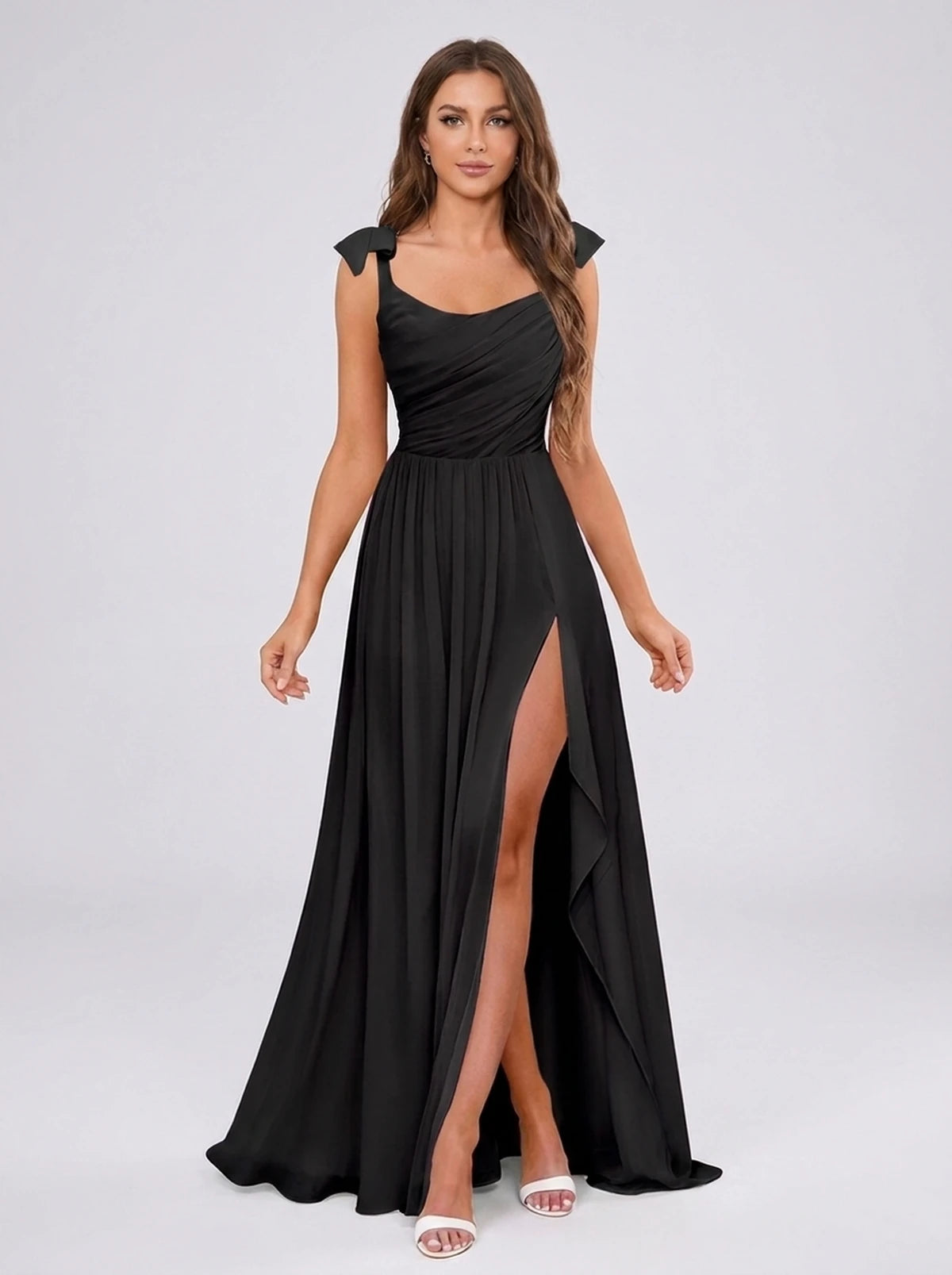Leontine Maxi Dresses — Black