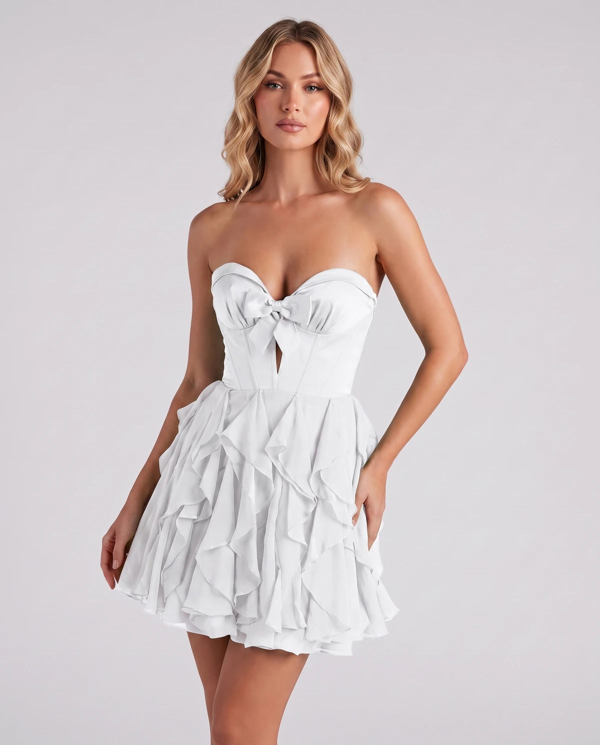 Liberty Mini Dress — White