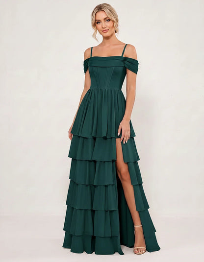 Light Blue Chiffon A-Line Maxi Dress, front view | Ramblion | SKU: SM-482716503918274-GREEN-L,SM-482716503918274-GREEN-M,SM-482716503918274-GREEN-S,SM-482716503918274-GREEN-XL,SM-482716503918274-GREEN-XS