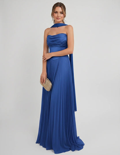 Lilac Satin A-Line One-Shoulder Sleeveless Maxi Dress | Ramblion | SKU: SM-583714926184257-BURNTORANGE-L,SM-583714926184257-BURNTORANGE-M,SM-583714926184257-BURNTORANGE-S,SM-583714926184257-BURNTORANGE-XL,SM-583714926184257-BURNTORANGE-XS