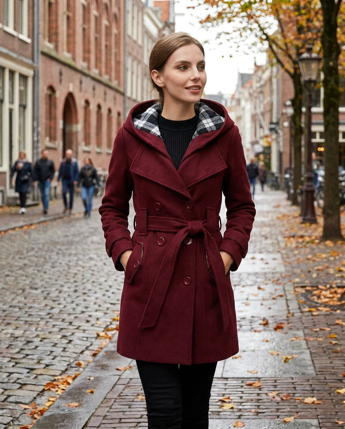 Lisbeth Jackets — Wine | SKU: RB-58d117-wine-XS,RB-58d117-wine-S,RB-58d117-wine-M,RB-58d117-wine-L,RB-58d117-wine-XL,RB-58d117-wine-2XL