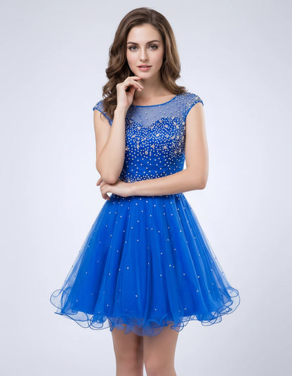 Lisbonne Mini Dress — Blue | SKU: RB-ebca36-blue-2,RB-ebca36-blue-4,RB-ebca36-blue-6,RB-ebca36-blue-8,RB-ebca36-blue-10,RB-ebca36-blue-12,RB-ebca36-blue-14,RB-ebca36-blue-14W,RB-ebca36-blue-16,RB-ebca36-blue-16W,RB-ebca36-blue-18W,RB-ebca36-blue-20W