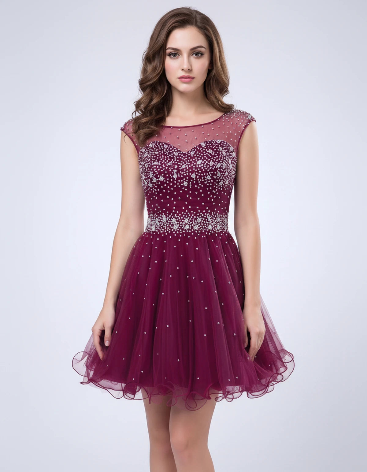 Lisbonne Mini Dress — Grape violet | SKU: RB-ebca36-grapevf1-2,RB-ebca36-grapevf1-4,RB-ebca36-grapevf1-6,RB-ebca36-grapevf1-8,RB-ebca36-grapevf1-10,RB-ebca36-grapevf1-12,RB-ebca36-grapevf1-14,RB-ebca36-grapevf1-14W,RB-ebca36-grapevf1-16,RB-ebca36-grapevf1-16W,RB-ebca36-grapevf1-18W,RB-ebca36-grapevf1-20W