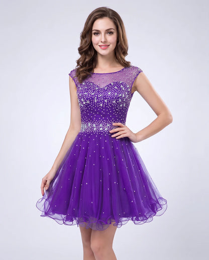 Lisbonne Mini Dress — Purple