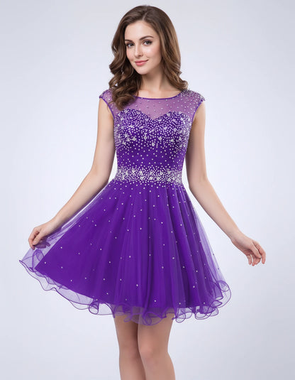 Lisbonne Mini Dress — Purple | SKU: RB-ebca36-purple-2,RB-ebca36-purple-4,RB-ebca36-purple-6,RB-ebca36-purple-8,RB-ebca36-purple-10,RB-ebca36-purple-12,RB-ebca36-purple-14,RB-ebca36-purple-14W,RB-ebca36-purple-16,RB-ebca36-purple-16W,RB-ebca36-purple-18W,RB-ebca36-purple-20W