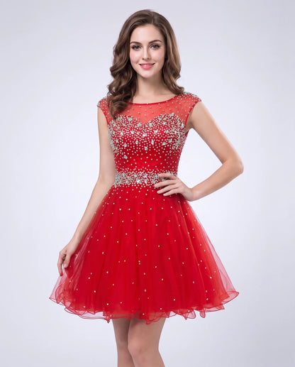 Lisbonne Mini Dress — Red