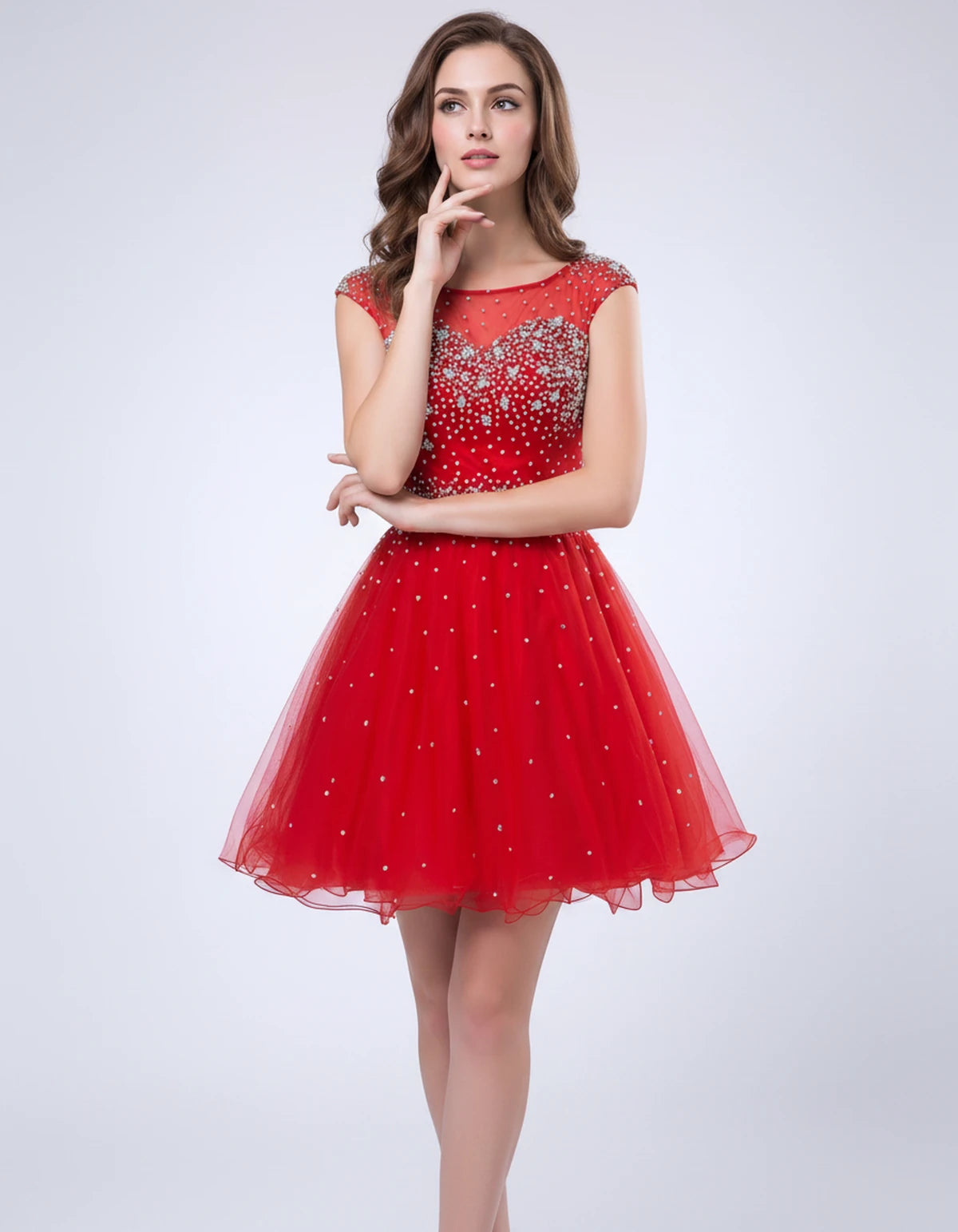 Lisbonne Mini Dress — Red | SKU: RB-ebca36-red-2,RB-ebca36-red-4,RB-ebca36-red-6,RB-ebca36-red-8,RB-ebca36-red-10,RB-ebca36-red-12,RB-ebca36-red-14,RB-ebca36-red-14W,RB-ebca36-red-16,RB-ebca36-red-16W,RB-ebca36-red-18W,RB-ebca36-red-20W