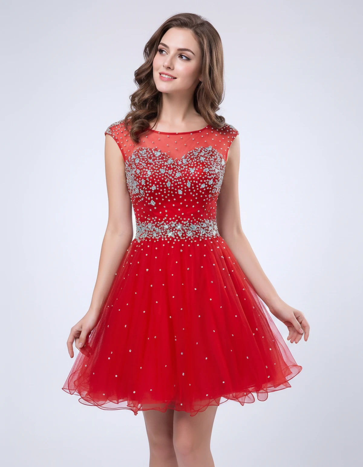 Lisbonne Mini Dress — Red | SKU: RB-ebca36-red-2,RB-ebca36-red-4,RB-ebca36-red-6,RB-ebca36-red-8,RB-ebca36-red-10,RB-ebca36-red-12,RB-ebca36-red-14,RB-ebca36-red-14W,RB-ebca36-red-16,RB-ebca36-red-16W,RB-ebca36-red-18W,RB-ebca36-red-20W
