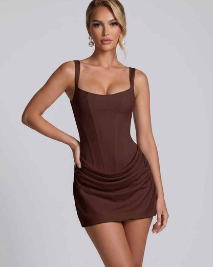 Ramblion Liss mini dress — u-neck neckline · styled view 11 · styled for prom season