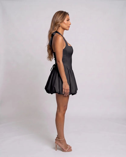Loranthe Mini Dresses — Black | SKU: RB-a722e3-black-XS,RB-a722e3-black-S,RB-a722e3-black-M,RB-a722e3-black-L