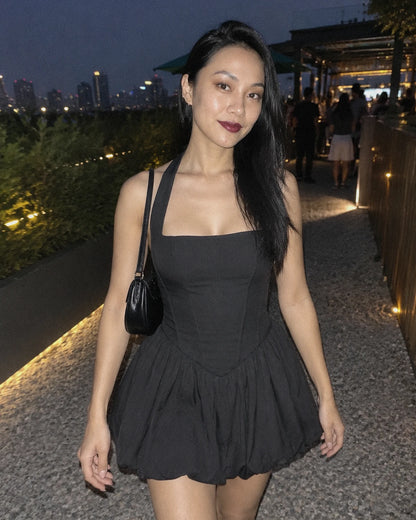 Loranthe Mini Dresses — Black | SKU: RB-a722e3-black-XS,RB-a722e3-black-S,RB-a722e3-black-M,RB-a722e3-black-L