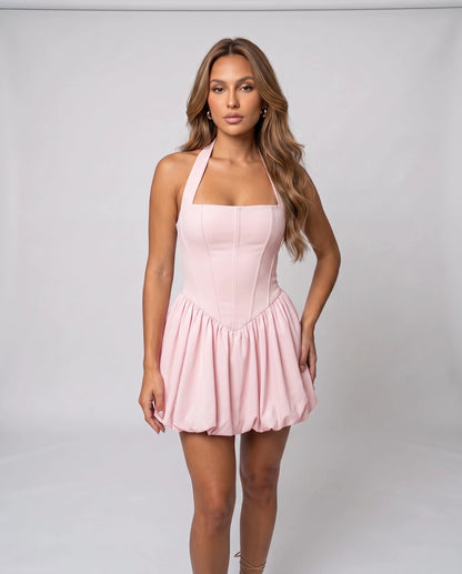 Loranthe Mini Dresses — Light Pink