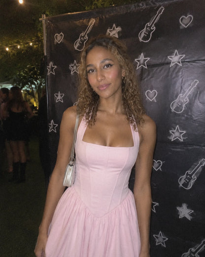 Loranthe Mini Dresses — Light Pink | SKU: RB-a722e3-lightp4a-XS,RB-a722e3-lightp4a-S,RB-a722e3-lightp4a-M,RB-a722e3-lightp4a-L