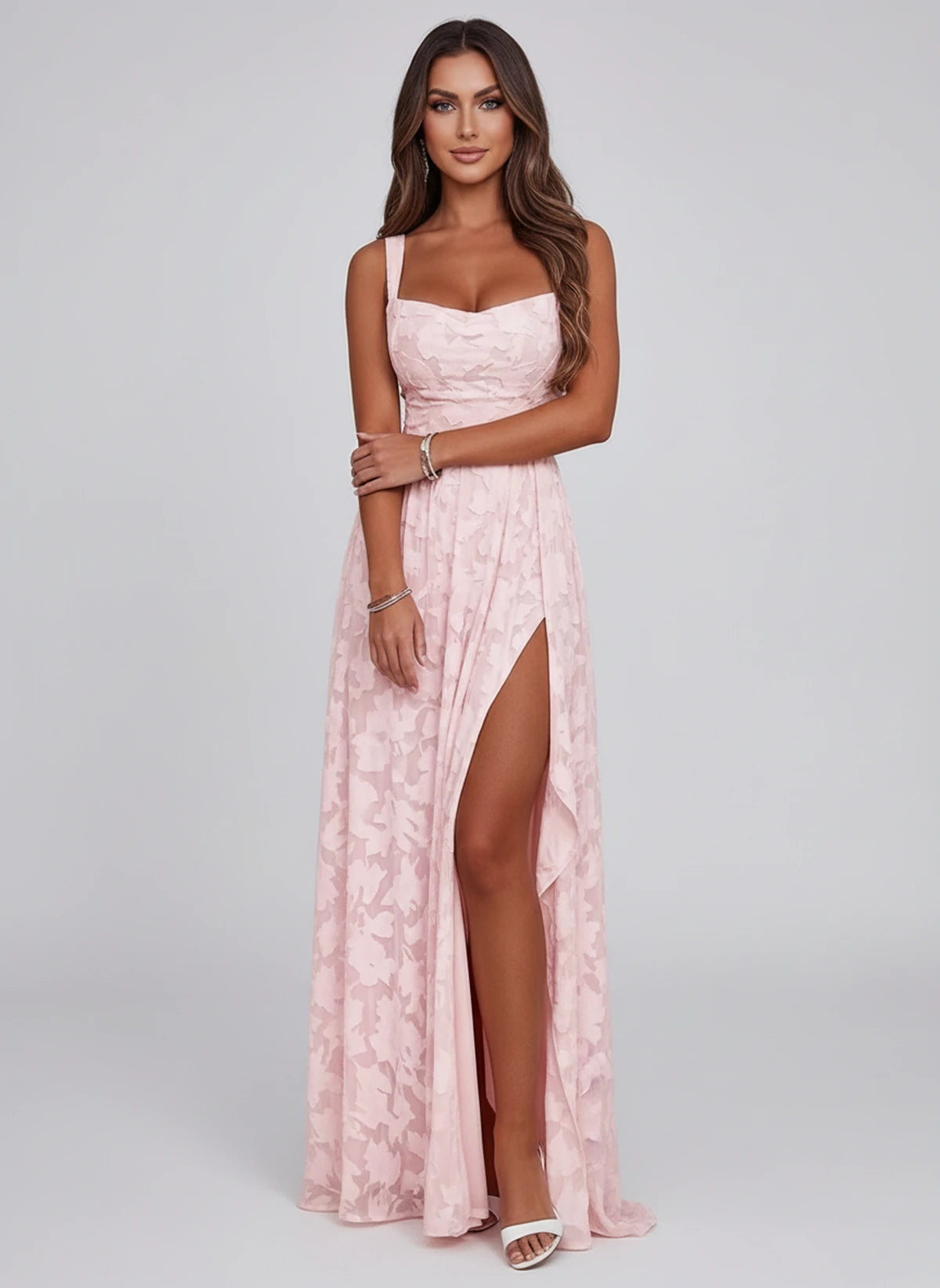 Louvain Maxi Dresses — Blush | SKU: RB-76b941-blush-2,RB-76b941-blush-4,RB-76b941-blush-6,RB-76b941-blush-8,RB-76b941-blush-10,RB-76b941-blush-12,RB-76b941-blush-14,RB-76b941-blush-16,RB-76b941-blush-16W,RB-76b941-blush-18W,RB-76b941-blush-20W,RB-76b941-blush-22W