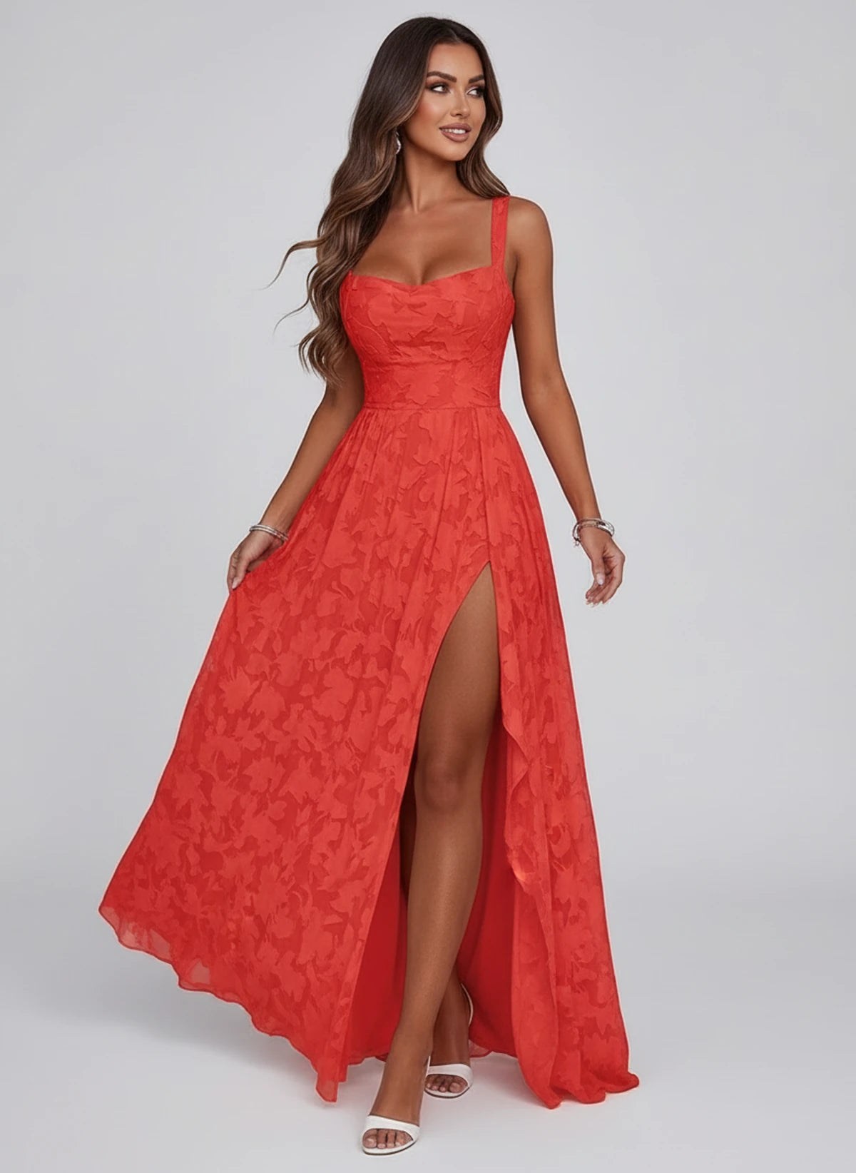 Louvain Maxi Dresses — Red | SKU: RB-76b941-red-2,RB-76b941-red-4,RB-76b941-red-6,RB-76b941-red-8,RB-76b941-red-10,RB-76b941-red-12,RB-76b941-red-14,RB-76b941-red-16,RB-76b941-red-16W,RB-76b941-red-18W,RB-76b941-red-20W,RB-76b941-red-22W