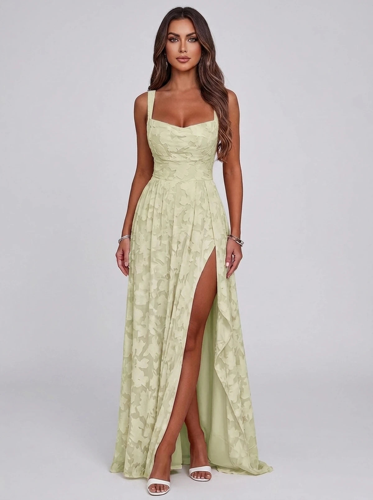 Louvain Maxi Dresses — Sage Green