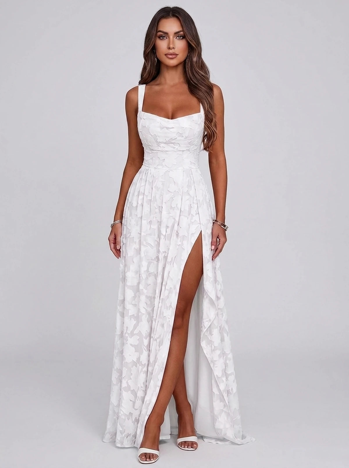 Louvain Maxi Dresses — White