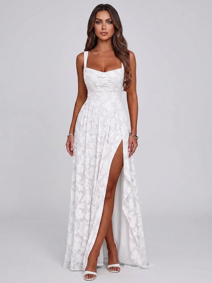 Louvain Maxi Dresses — White