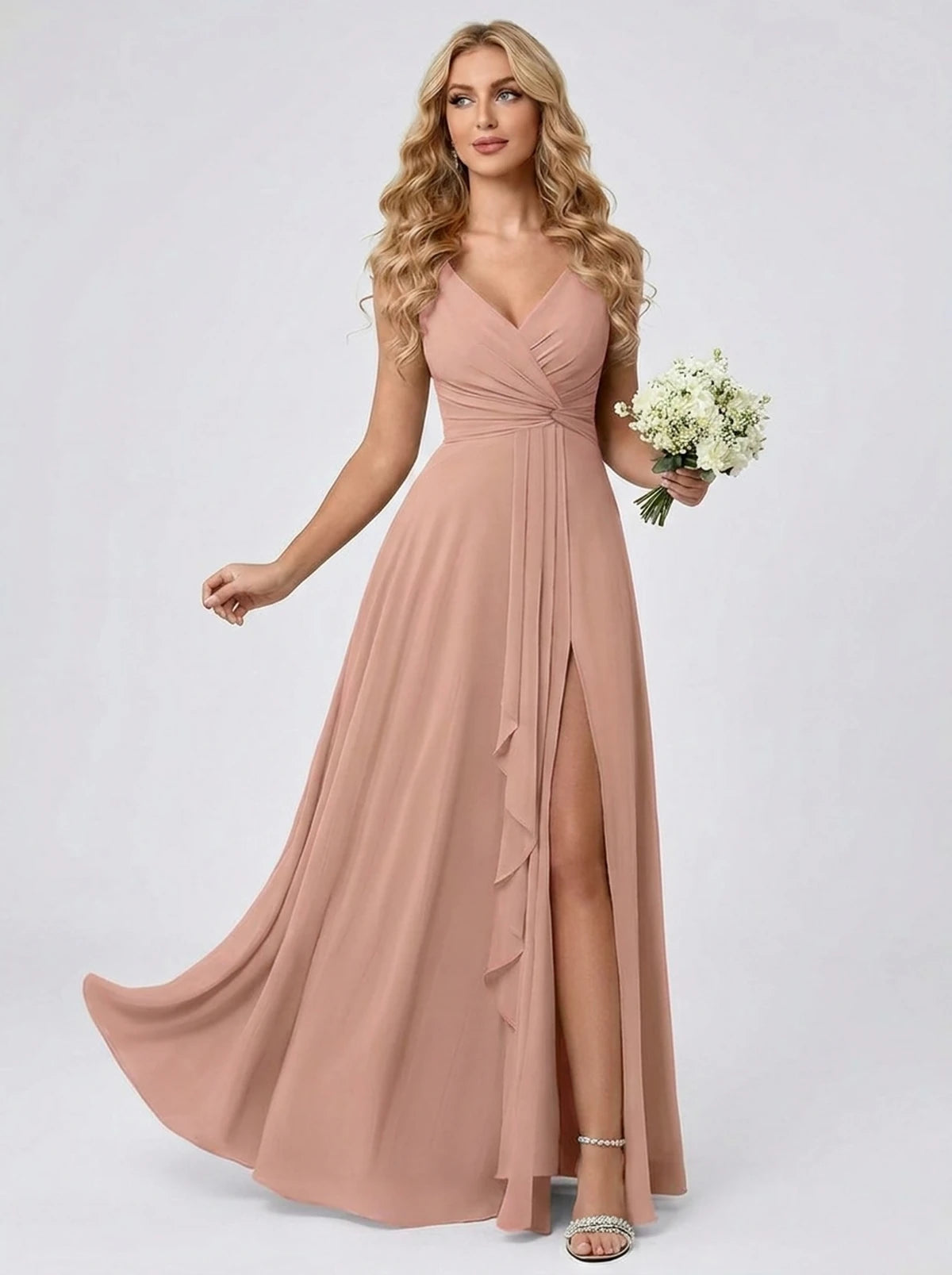 Lucerne Maxi Dresses — Dusty Pink
