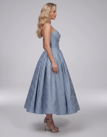 Lucienne Midi Dresses — Blue | SKU: RB-edcd9f-blue-2,RB-edcd9f-blue-4,RB-edcd9f-blue-6,RB-edcd9f-blue-8,RB-edcd9f-blue-10,RB-edcd9f-blue-12,RB-edcd9f-blue-14,RB-edcd9f-blue-16,RB-edcd9f-blue-16W,RB-edcd9f-blue-18W,RB-edcd9f-blue-20W,RB-edcd9f-blue-22W