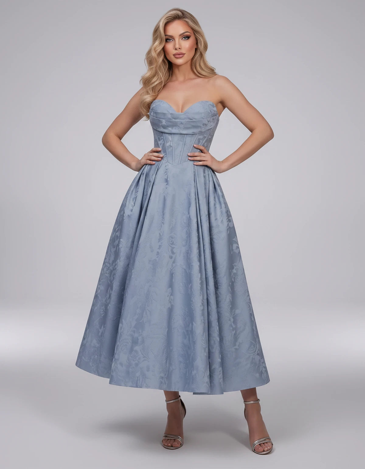 Lucienne Midi Dresses — Blue | SKU: RB-edcd9f-blue-2,RB-edcd9f-blue-4,RB-edcd9f-blue-6,RB-edcd9f-blue-8,RB-edcd9f-blue-10,RB-edcd9f-blue-12,RB-edcd9f-blue-14,RB-edcd9f-blue-16,RB-edcd9f-blue-16W,RB-edcd9f-blue-18W,RB-edcd9f-blue-20W,RB-edcd9f-blue-22W