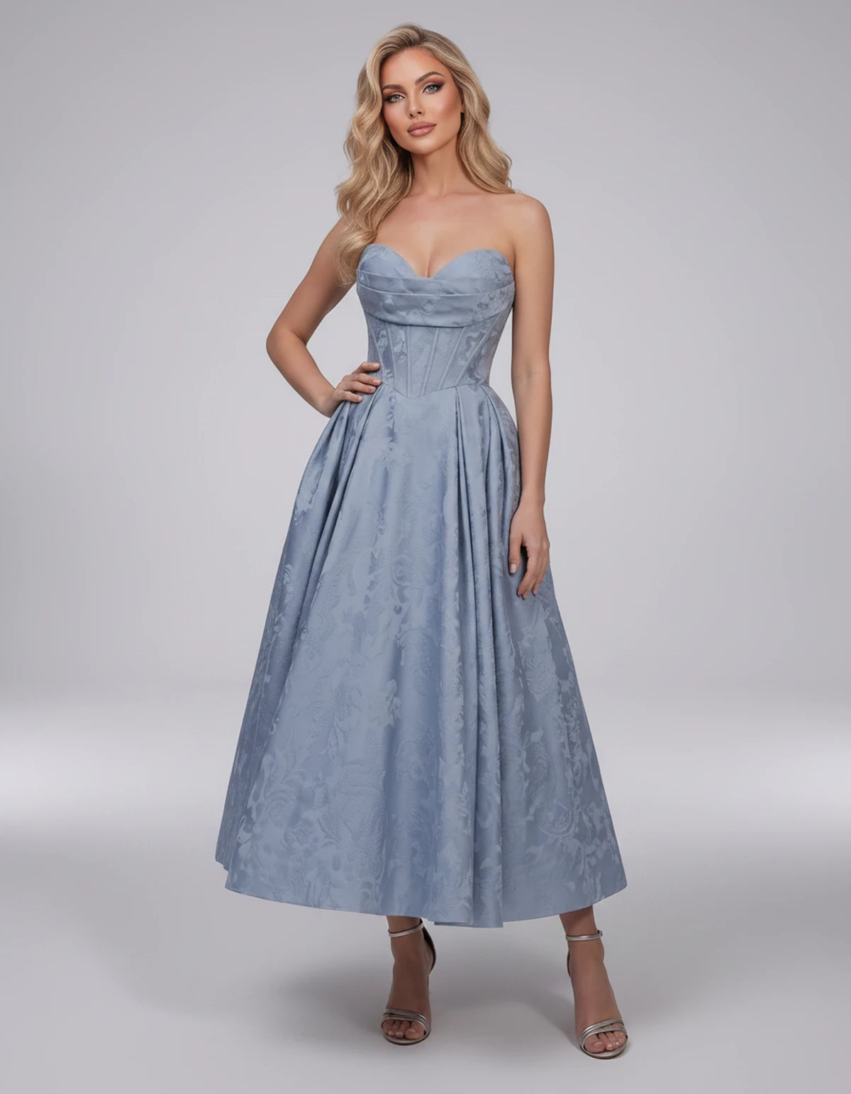 Lucienne Midi Dresses — Blue | SKU: RB-edcd9f-blue-2,RB-edcd9f-blue-4,RB-edcd9f-blue-6,RB-edcd9f-blue-8,RB-edcd9f-blue-10,RB-edcd9f-blue-12,RB-edcd9f-blue-14,RB-edcd9f-blue-16,RB-edcd9f-blue-16W,RB-edcd9f-blue-18W,RB-edcd9f-blue-20W,RB-edcd9f-blue-22W