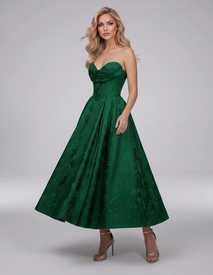 Lucienne Midi Dresses — Emerald | SKU: RB-edcd9f-emerald-2,RB-edcd9f-emerald-4,RB-edcd9f-emerald-6,RB-edcd9f-emerald-8,RB-edcd9f-emerald-10,RB-edcd9f-emerald-12,RB-edcd9f-emerald-14,RB-edcd9f-emerald-16,RB-edcd9f-emerald-16W,RB-edcd9f-emerald-18W,RB-edcd9f-emerald-20W,RB-edcd9f-emerald-22W