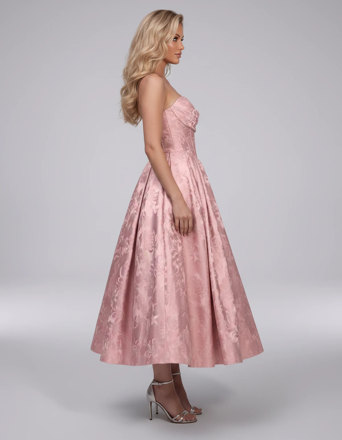 Lucienne Midi Dresses — Pink | SKU: RB-edcd9f-pink-2,RB-edcd9f-pink-4,RB-edcd9f-pink-6,RB-edcd9f-pink-8,RB-edcd9f-pink-10,RB-edcd9f-pink-12,RB-edcd9f-pink-14,RB-edcd9f-pink-16,RB-edcd9f-pink-16W,RB-edcd9f-pink-18W,RB-edcd9f-pink-20W,RB-edcd9f-pink-22W