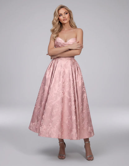 Lucienne Midi Dresses — Pink | SKU: RB-edcd9f-pink-2,RB-edcd9f-pink-4,RB-edcd9f-pink-6,RB-edcd9f-pink-8,RB-edcd9f-pink-10,RB-edcd9f-pink-12,RB-edcd9f-pink-14,RB-edcd9f-pink-16,RB-edcd9f-pink-16W,RB-edcd9f-pink-18W,RB-edcd9f-pink-20W,RB-edcd9f-pink-22W