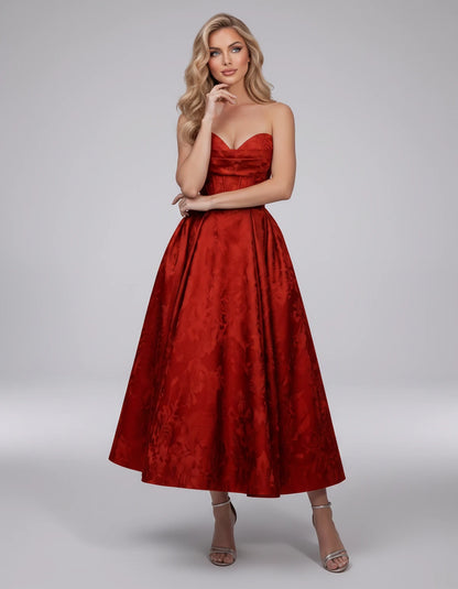 Lucienne Midi Dresses — Red | SKU: RB-edcd9f-red-2,RB-edcd9f-red-4,RB-edcd9f-red-6,RB-edcd9f-red-8,RB-edcd9f-red-10,RB-edcd9f-red-12,RB-edcd9f-red-14,RB-edcd9f-red-16,RB-edcd9f-red-16W,RB-edcd9f-red-18W,RB-edcd9f-red-20W,RB-edcd9f-red-22W