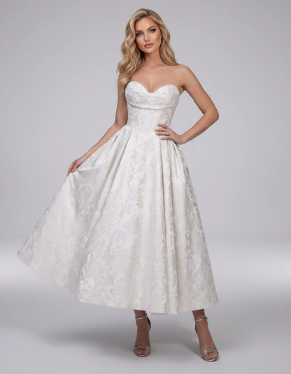 Lucienne Midi Dresses — White | SKU: RB-edcd9f-white-2,RB-edcd9f-white-4,RB-edcd9f-white-6,RB-edcd9f-white-8,RB-edcd9f-white-10,RB-edcd9f-white-12,RB-edcd9f-white-14,RB-edcd9f-white-16,RB-edcd9f-white-16W,RB-edcd9f-white-18W,RB-edcd9f-white-20W,RB-edcd9f-white-22W