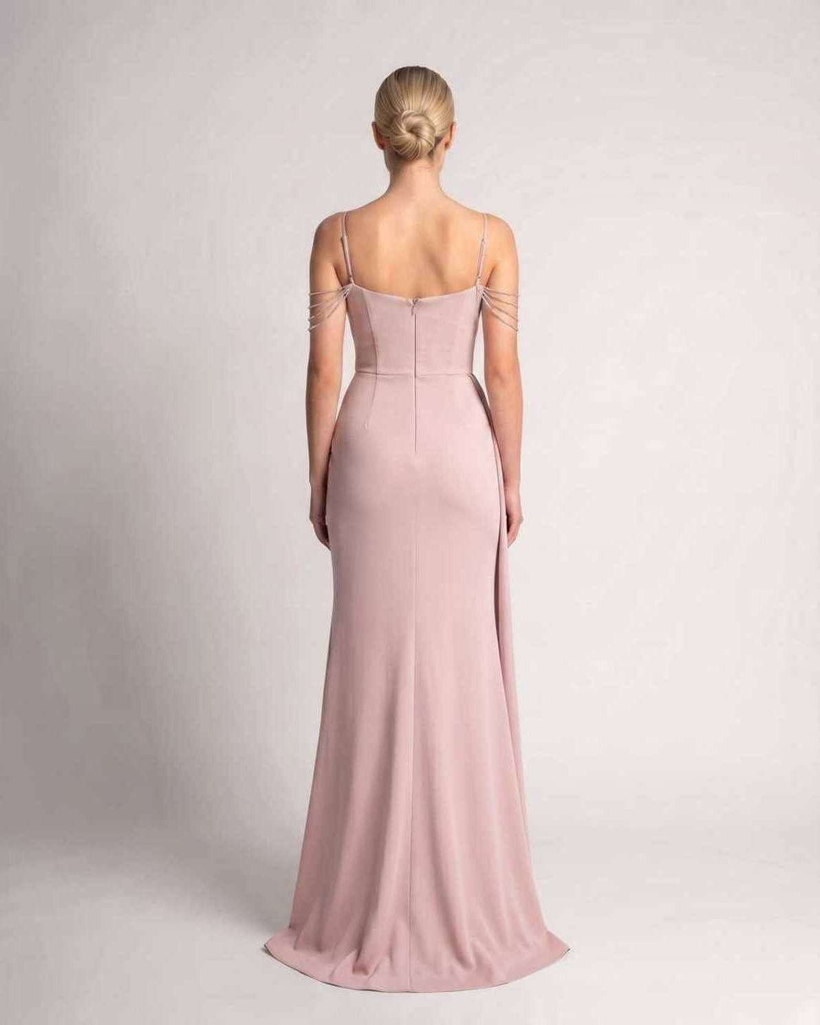 Ramblion Lume maxi dress — spaghetti-strap neckline · styled view 23 · styled for prom season
