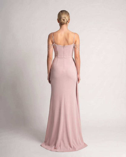 Ramblion Lume maxi dress — spaghetti-strap neckline · styled view 23 · styled for prom season