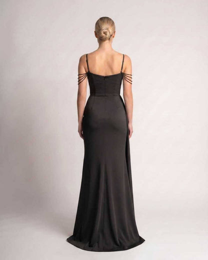 Ramblion Lume maxi dress — spaghetti-strap neckline · styled view 30 · styled for prom season