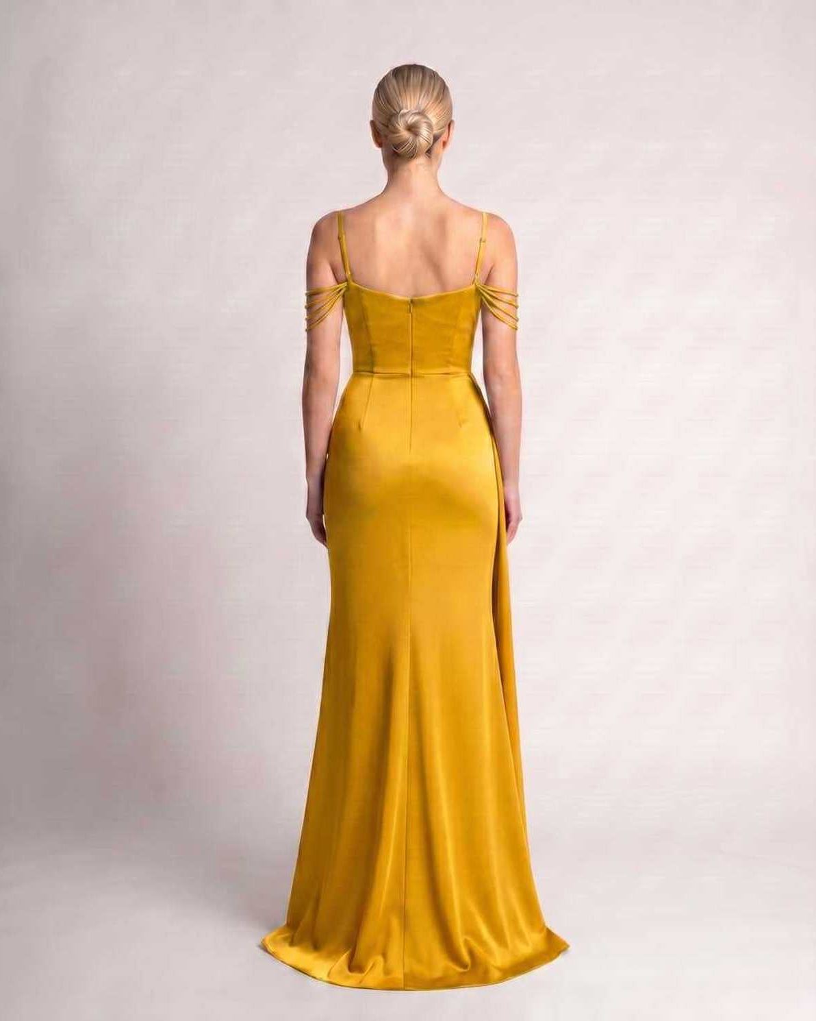 Ramblion Lume maxi dress — spaghetti-strap neckline · styled view 44 · styled for prom season