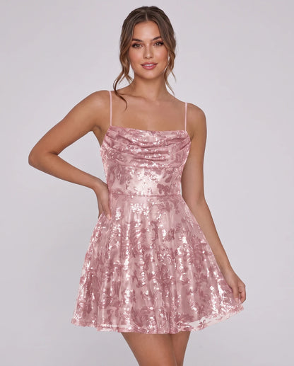Lumielle Mini Dresses — Blush