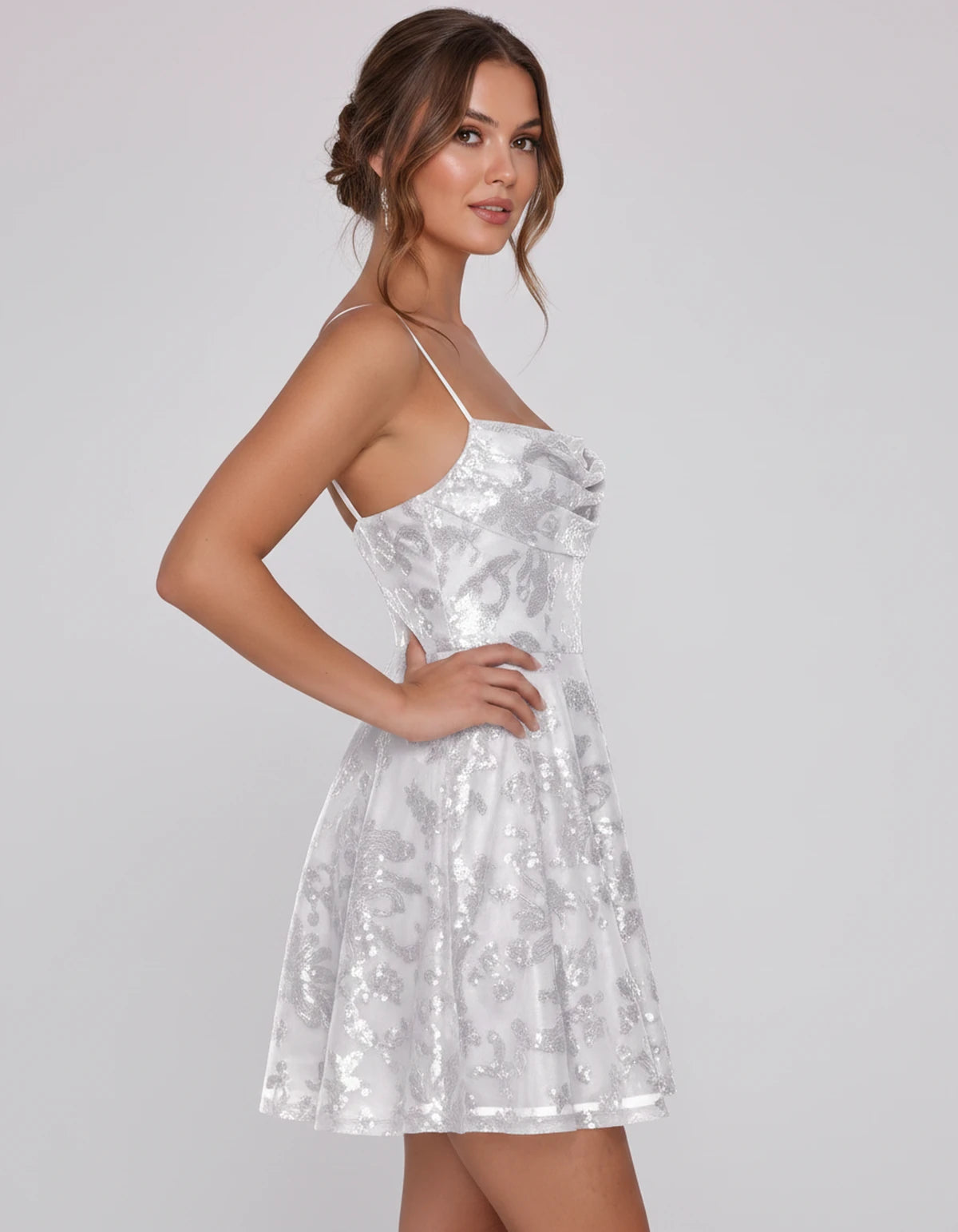 Lumielle Mini Dresses — White | SKU: RB-e5b7f1-white-2,RB-e5b7f1-white-4,RB-e5b7f1-white-6,RB-e5b7f1-white-8,RB-e5b7f1-white-10,RB-e5b7f1-white-12,RB-e5b7f1-white-14,RB-e5b7f1-white-16,RB-e5b7f1-white-16W,RB-e5b7f1-white-18W,RB-e5b7f1-white-20W,RB-e5b7f1-white-22W