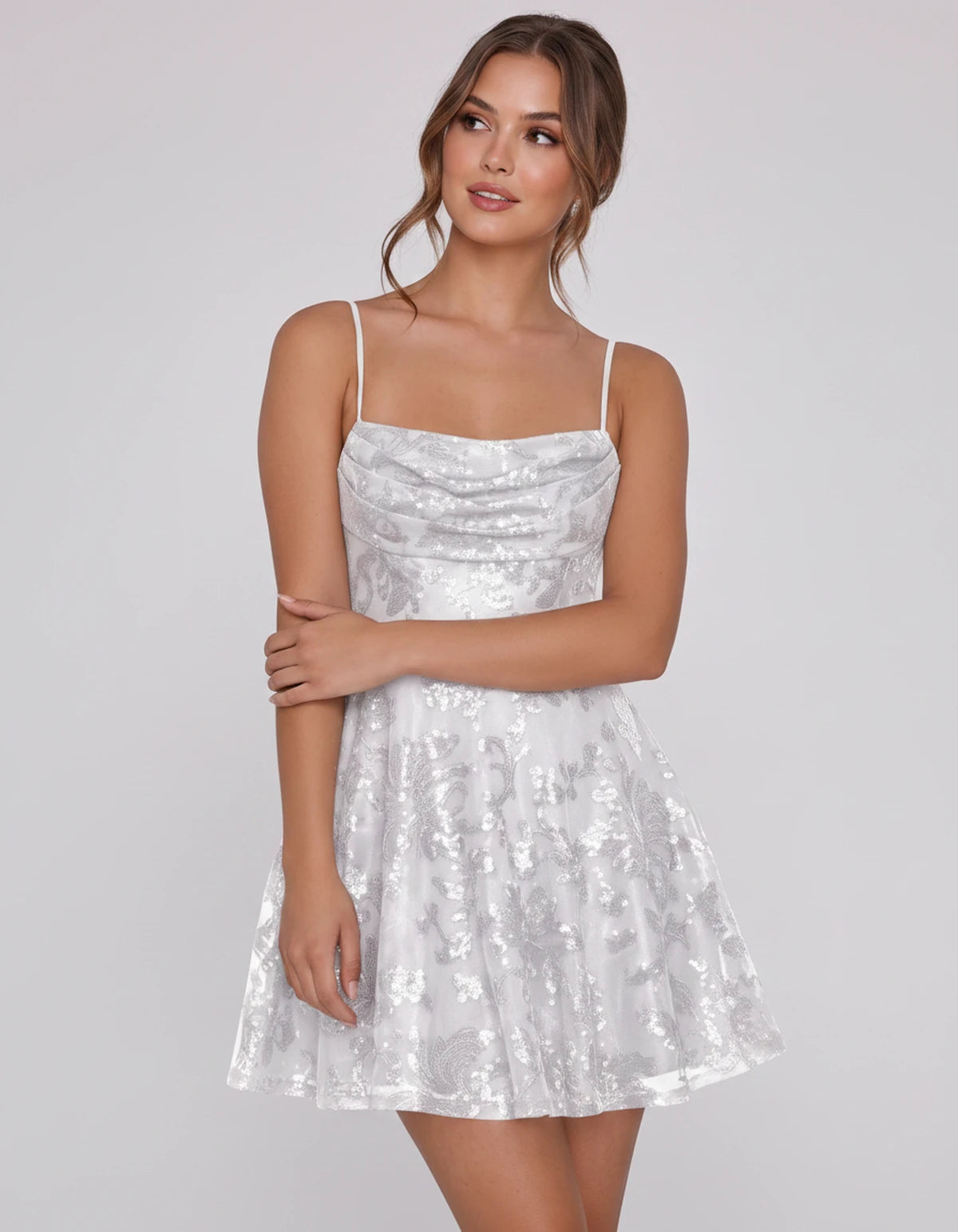 Lumielle Mini Dresses — White | SKU: RB-e5b7f1-white-2,RB-e5b7f1-white-4,RB-e5b7f1-white-6,RB-e5b7f1-white-8,RB-e5b7f1-white-10,RB-e5b7f1-white-12,RB-e5b7f1-white-14,RB-e5b7f1-white-16,RB-e5b7f1-white-16W,RB-e5b7f1-white-18W,RB-e5b7f1-white-20W,RB-e5b7f1-white-22W