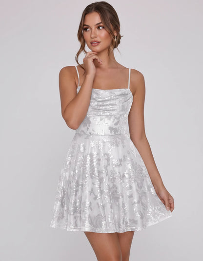 Lumielle Mini Dresses — White | SKU: RB-e5b7f1-white-2,RB-e5b7f1-white-4,RB-e5b7f1-white-6,RB-e5b7f1-white-8,RB-e5b7f1-white-10,RB-e5b7f1-white-12,RB-e5b7f1-white-14,RB-e5b7f1-white-16,RB-e5b7f1-white-16W,RB-e5b7f1-white-18W,RB-e5b7f1-white-20W,RB-e5b7f1-white-22W