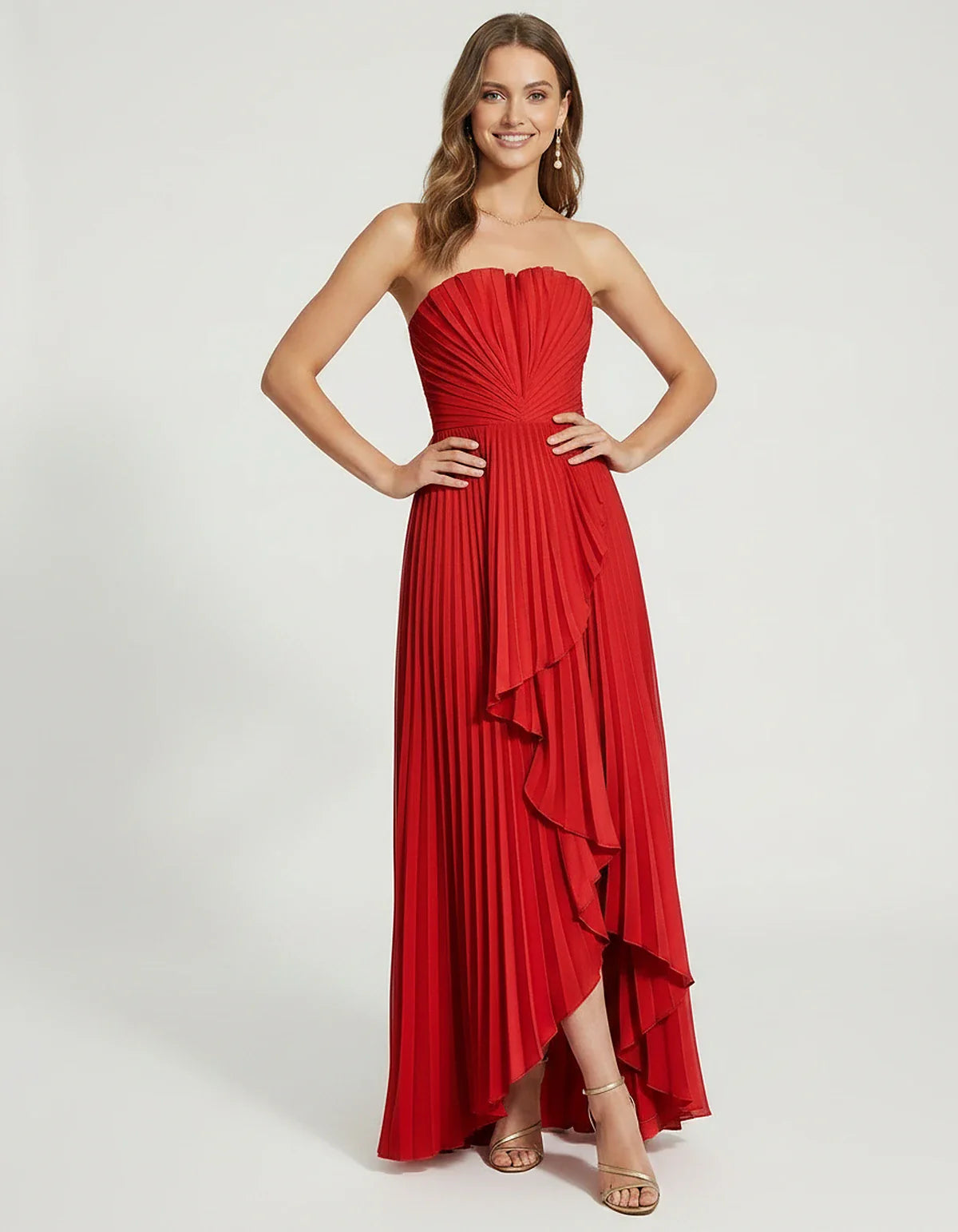 Black,burgundy,orange,olive,pink,dusty Blue,pink,navy,blue,blush,sage,red,lavender,beige,light Blue,teal,brown Satin Mermaid | SKU: LM-483920174625381-RED-L,LM-483920174625381-RED-M,LM-483920174625381-RED-S,LM-483920174625381-RED-XL,LM-483920174625381-RED-XS