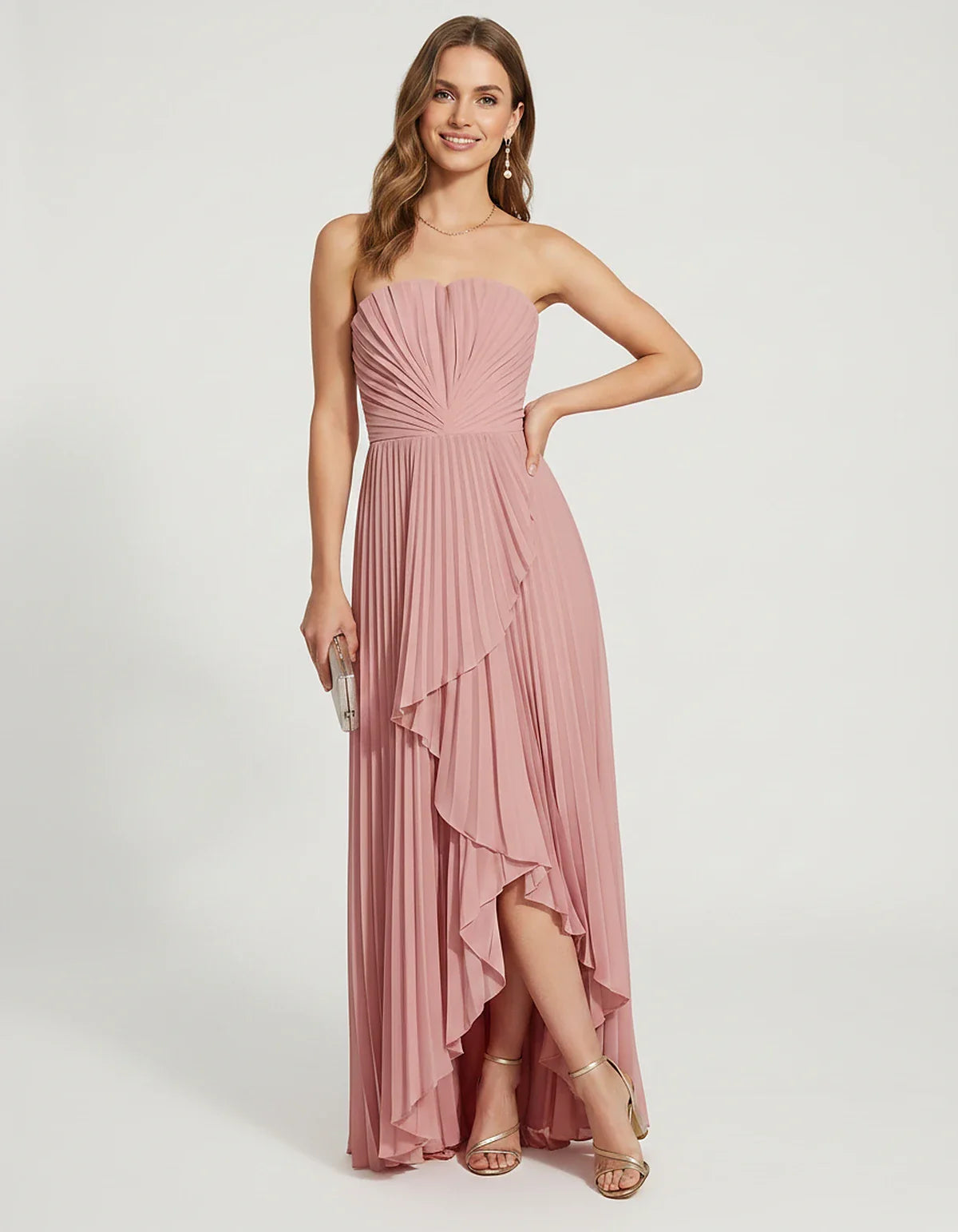 Black,burgundy,orange,olive,pink,dusty Blue,pink,navy,blue,blush,sage,red,lavender,beige,light Blue,teal,brown Satin Mermaid | SKU: LM-483920174625381-PINK-L,LM-483920174625381-PINK-M,LM-483920174625381-PINK-S,LM-483920174625381-PINK-XL,LM-483920174625381-PINK-XS