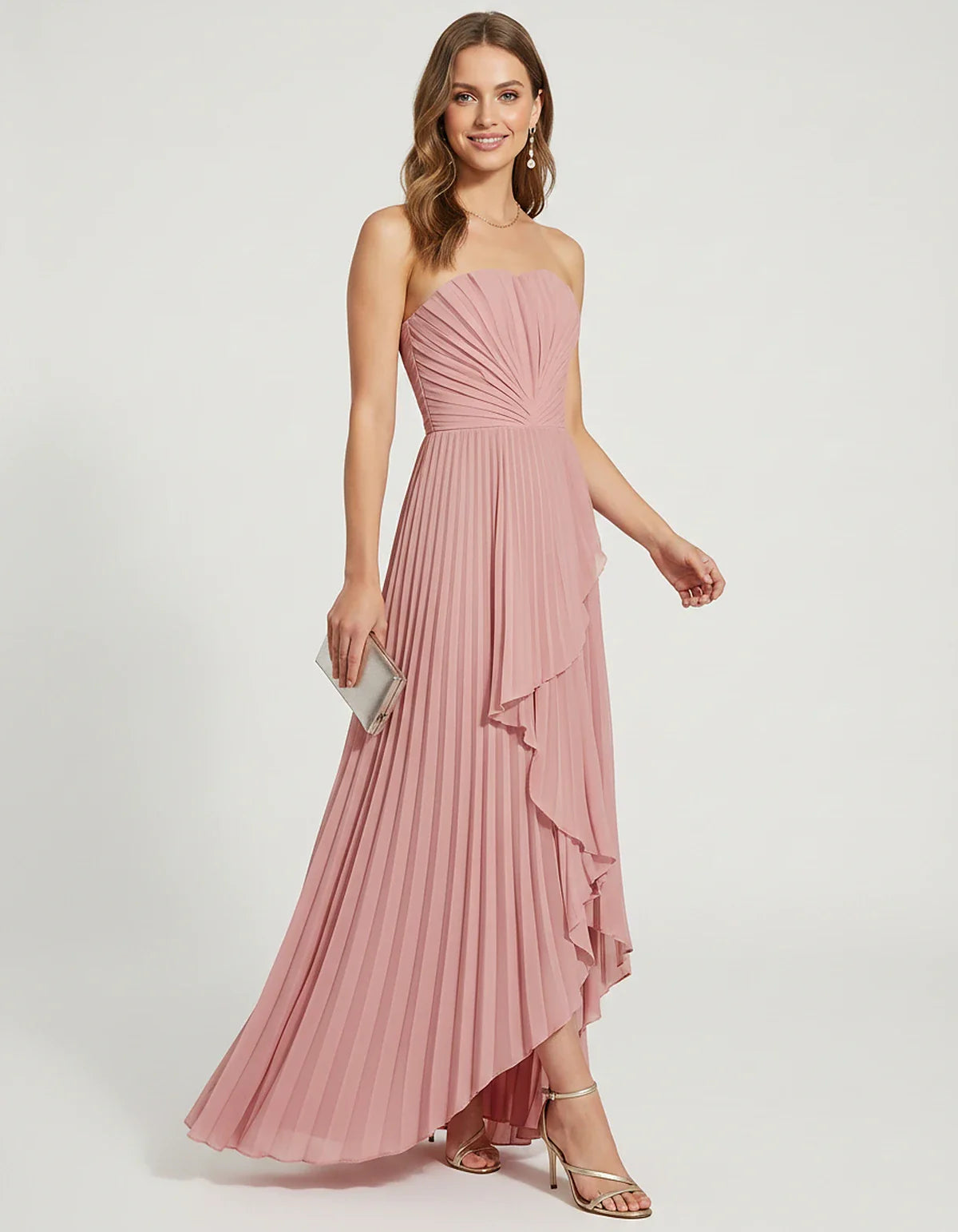 Black,burgundy,orange,olive,pink,dusty Blue,pink,navy,blue,blush,sage,red,lavender,beige,light Blue,teal,brown Satin Mermaid | SKU: LM-483920174625381-PINK-L,LM-483920174625381-PINK-M,LM-483920174625381-PINK-S,LM-483920174625381-PINK-XL,LM-483920174625381-PINK-XS