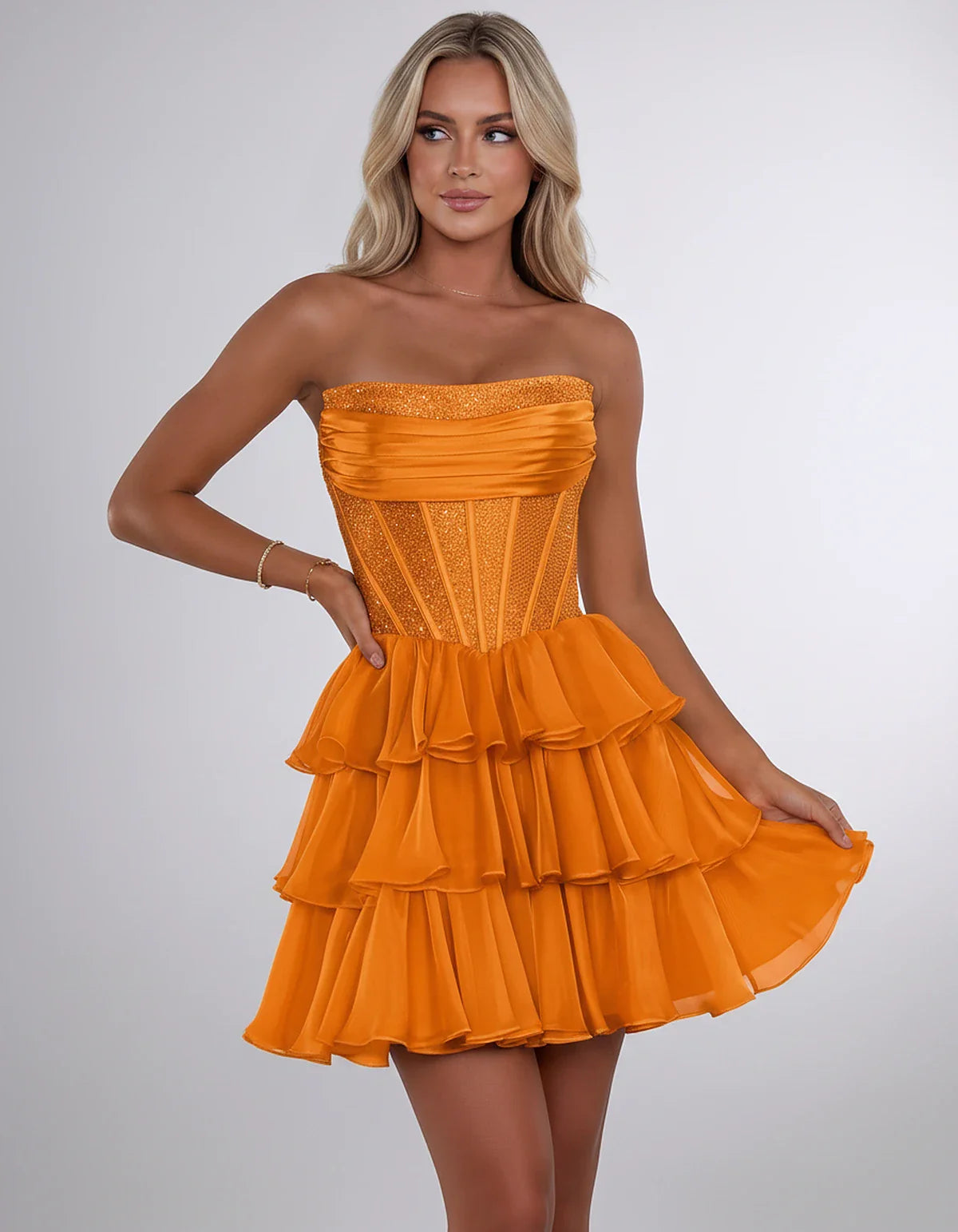Chiffon Sequin Strapless Straight Neck Corset A-Line Mini Dress for Graduation, Homecoming, Cocktail Party, Evening & Wedding | SKU: LMD-641958273840516-LIGHTBLUE-L,LMD-641958273840516-LIGHTBLUE-M,LMD-641958273840516-LIGHTBLUE-S,LMD-641958273840516-LIGHTBLUE-XL,LMD-641958273840516-LIGHTBLUE-XS