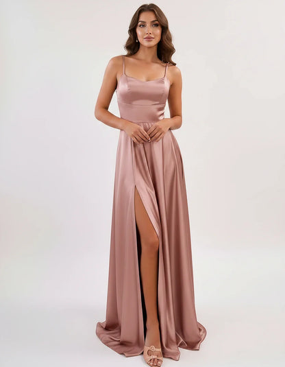 Satin Spaghetti Strap Scoop Neck A-Line Maxi Dress for Party, Cocktail, Evening, Wedding Guest, Bridesmaid & Summer Events, f | SKU: LMD-583741926184527-DUSTYROSE-L,LMD-583741926184527-DUSTYROSE-M,LMD-583741926184527-DUSTYROSE-S,LMD-583741926184527-DUSTYROSE-XL,LMD-583741926184527-DUSTYROSE-XS