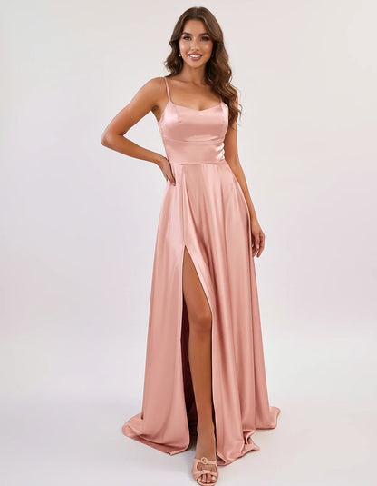 Satin Spaghetti Strap Scoop Neck A-Line Maxi Dress for Party, Cocktail, Evening, Wedding Guest, Bridesmaid & Summer Events, f | SKU: LMD-583741926184527-BLUSH-L,LMD-583741926184527-BLUSH-M,LMD-583741926184527-BLUSH-S,LMD-583741926184527-BLUSH-XL,LMD-583741926184527-BLUSH-XS