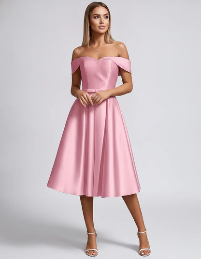 Satin Off-the-Shoulder Sweetheart A-Line Midi Dress with Pockets for Party, Cocktail, Evening, Wedding Guest & Summer Events, | SKU: LMD-584730196284715-DUSTYPINK-L,LMD-584730196284715-DUSTYPINK-M,LMD-584730196284715-DUSTYPINK-S,LMD-584730196284715-DUSTYPINK-XL,LMD-584730196284715-DUSTYPINK-XS